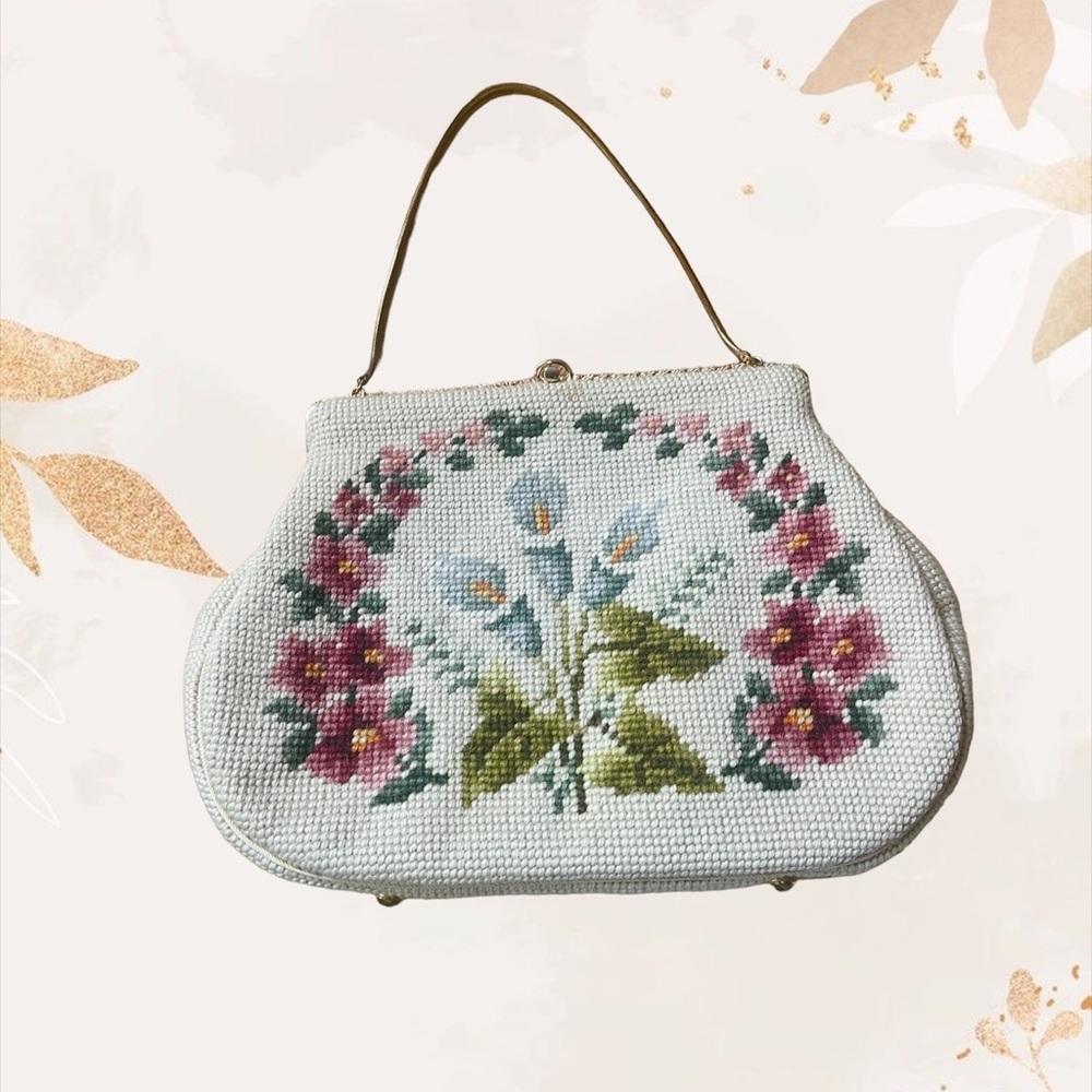 Vintage Wool Tapestry Bag